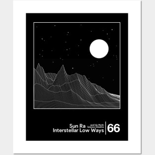 Sun Ra - Interstellar Low Ways / Minimal Style Graphic Artwork Design Posters and Art